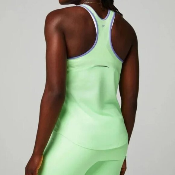 NWT Fabletics High Tempo Tank Purple Green Mesh Racerback Women's Small S New - Picture 2 of 11